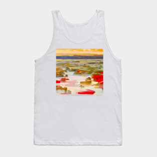 Rocky Seashore at Sunset Tank Top